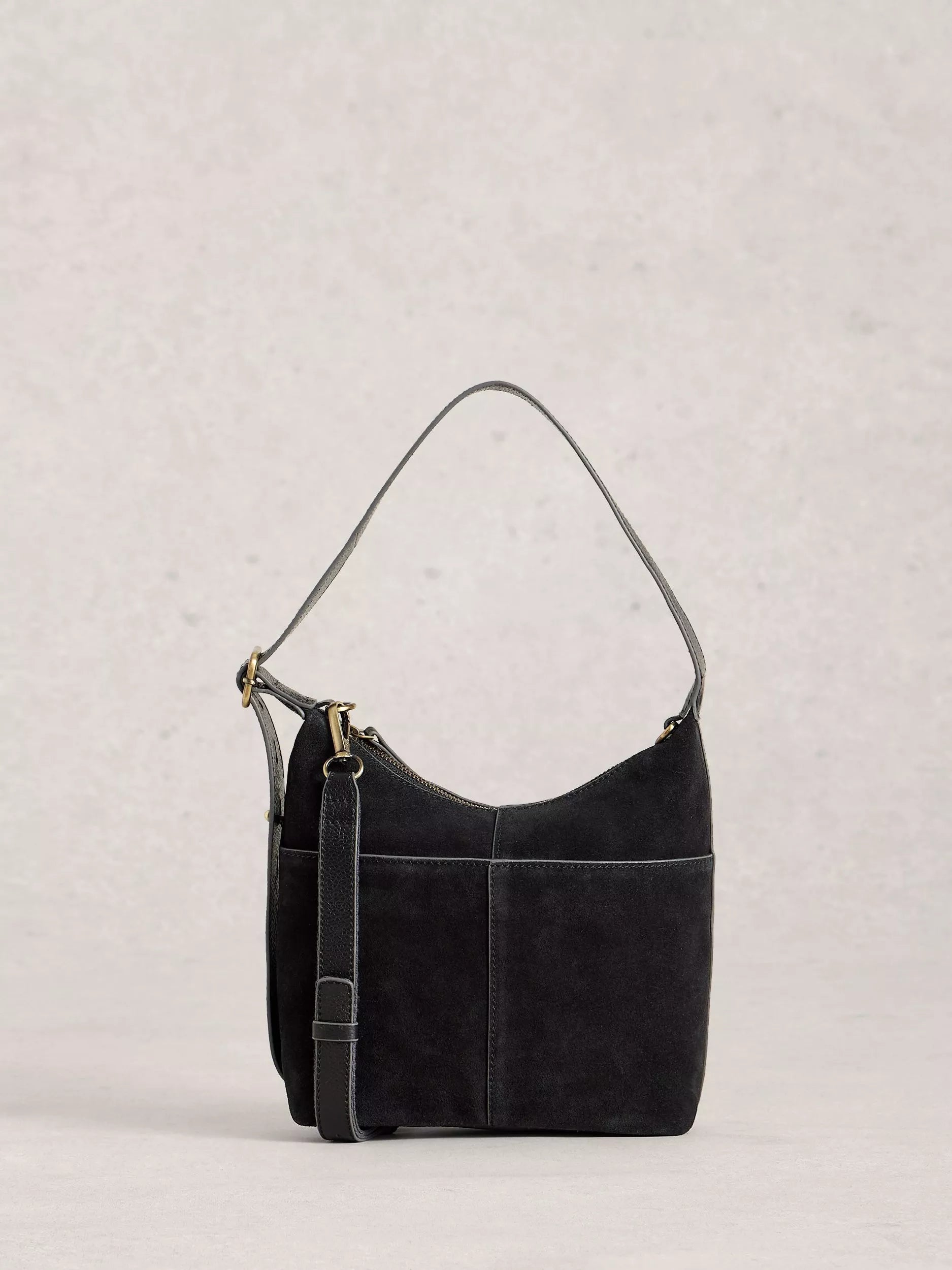 White Stuff mini suede convertible crossbody bag, UK version