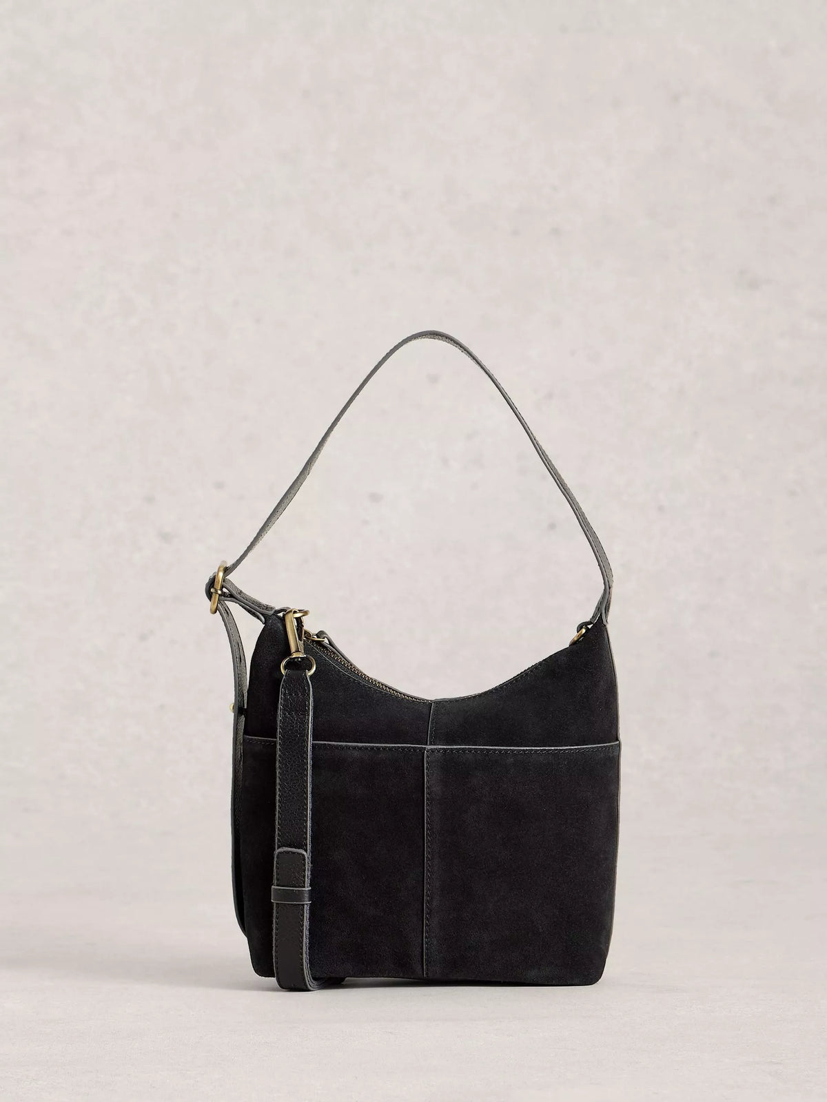 White Stuff mini suede convertible crossbody bag, UK version