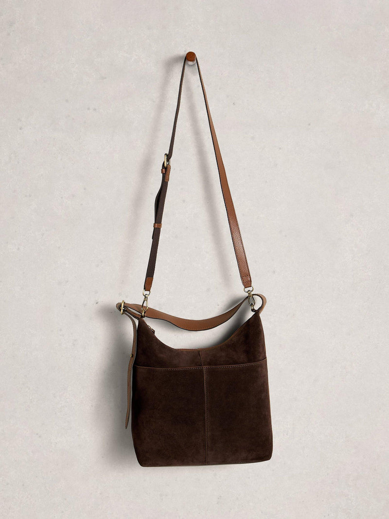 White Stuff Sophia pure leather bag in brown - British product