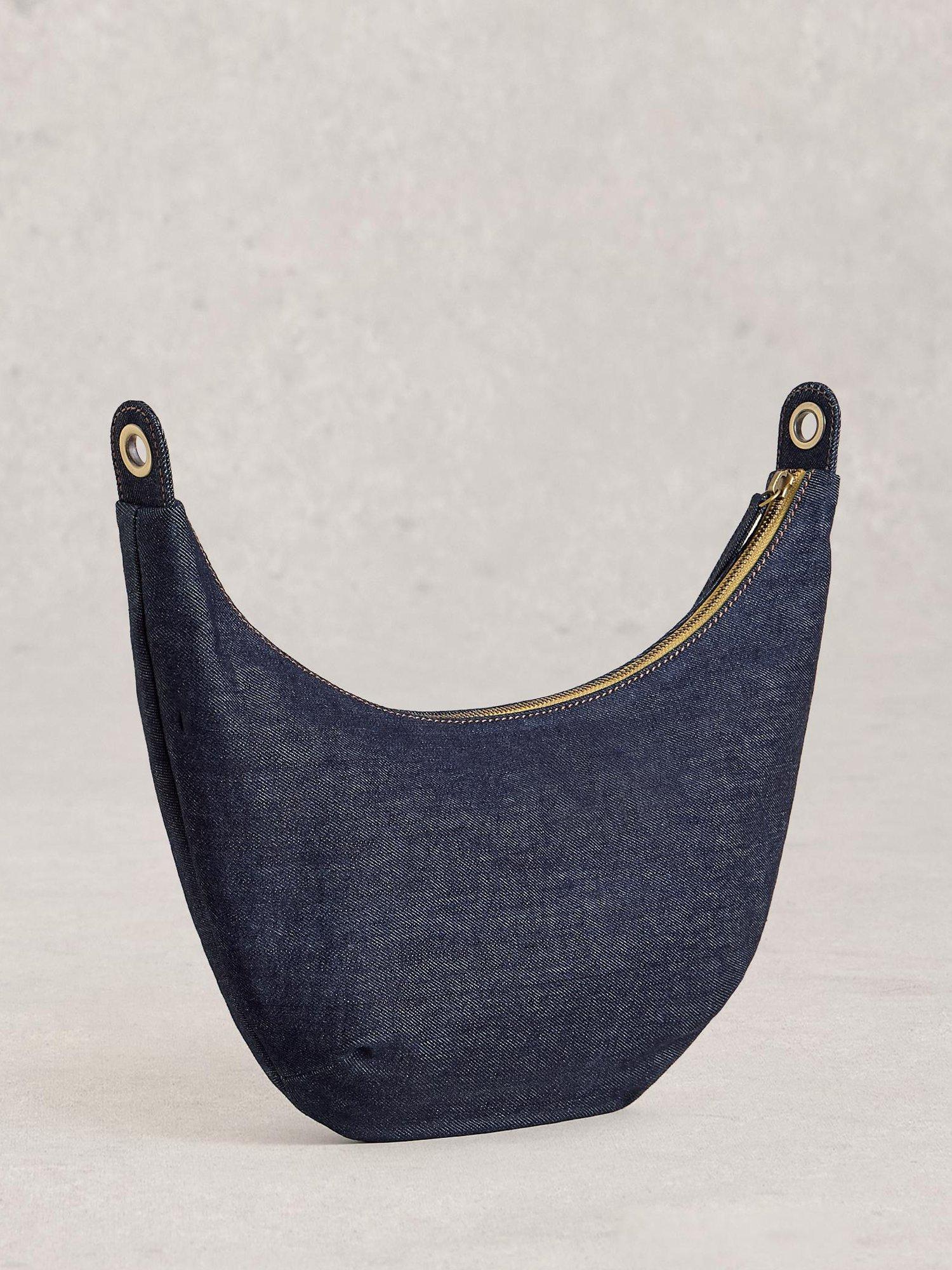 White Stuff navy denim sling bag, UK version