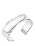 Orelia Waterproof LUXE Polished Molten Bangle, Silver