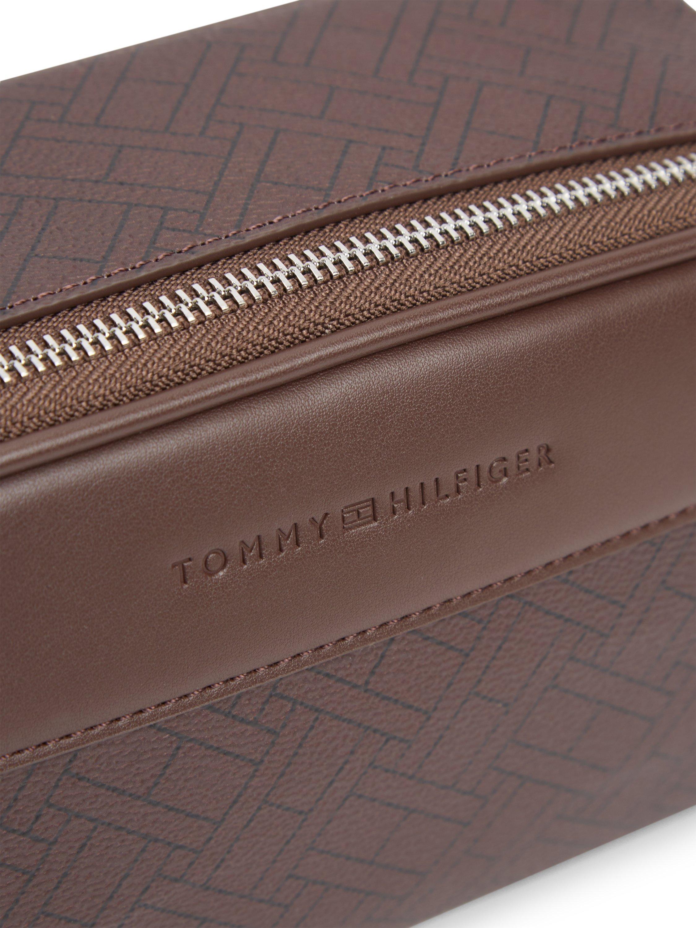 Tommy Hilfiger camera bag coffee bean textured embossed - British product