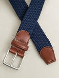 GANT men's braided belt classic blue, imported from the UK