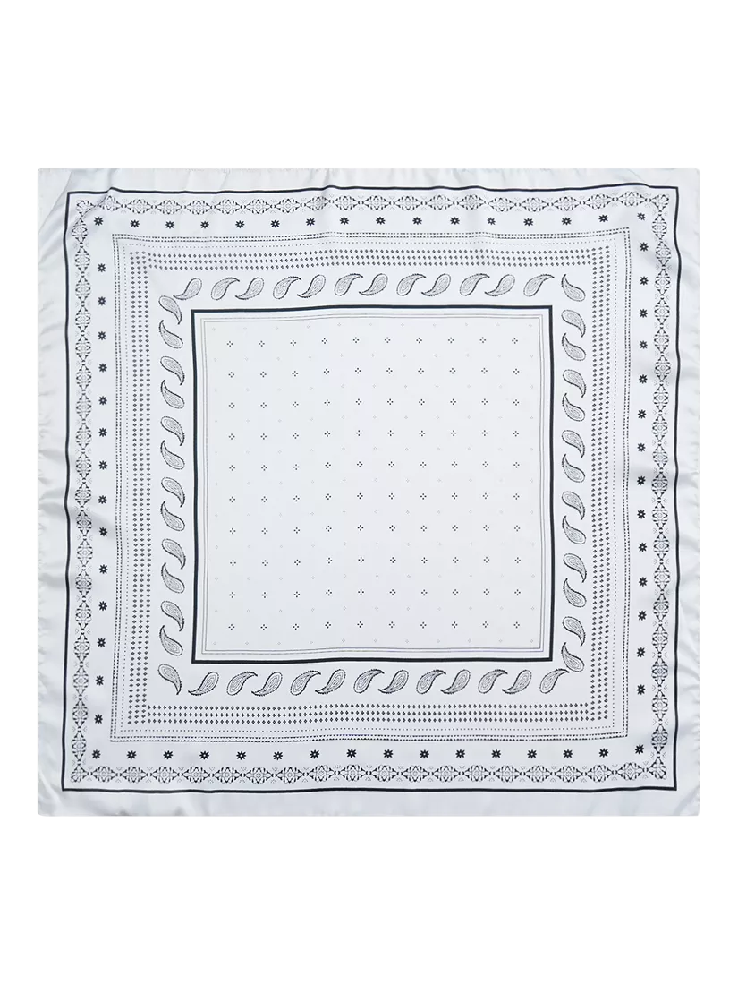 Smith & Soul paisley square scarf 70x70cm - British product