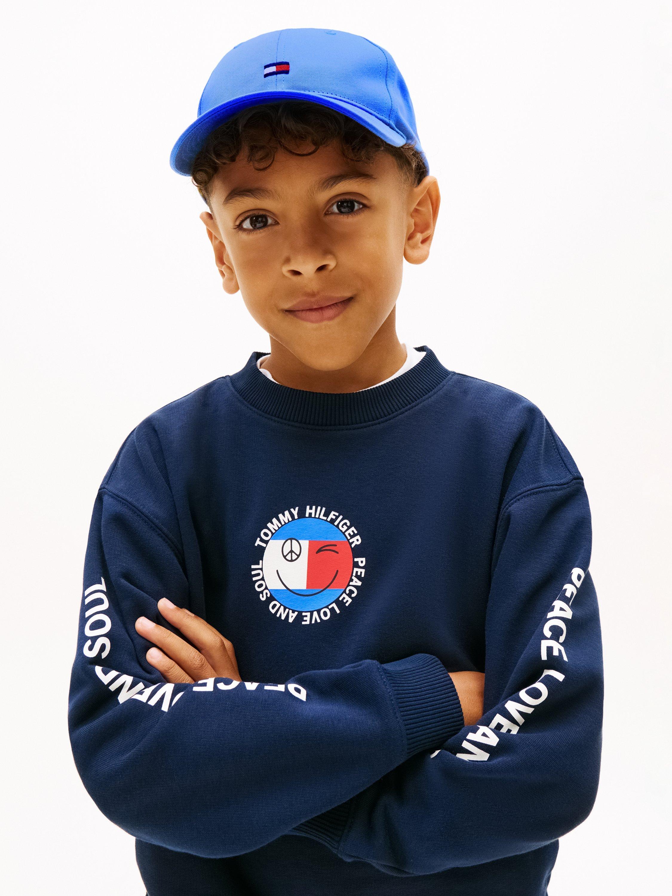 Tommy Hilfiger kids baseball cap bright blue, imported from the UK