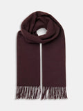 Whistles wool blanket scarf with fringe detail - British product