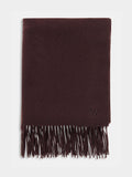 Whistles wool blanket scarf with fringe detail - British product