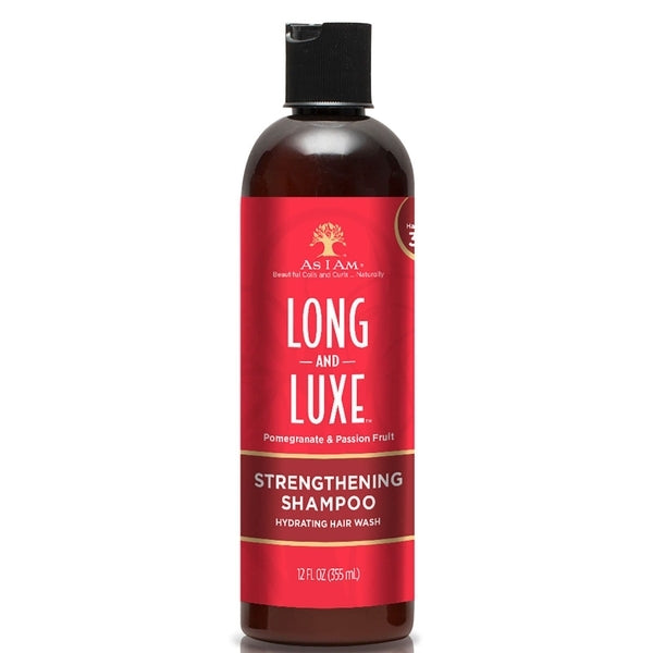 As I Am Long and Luxe shampoo 355ml, imported from the UK
