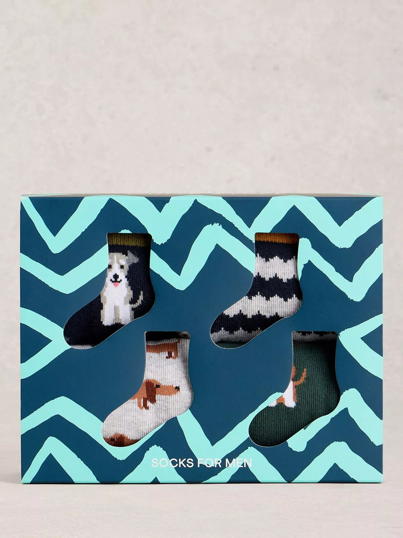 White Stuff dog socks pack of 4 - British product