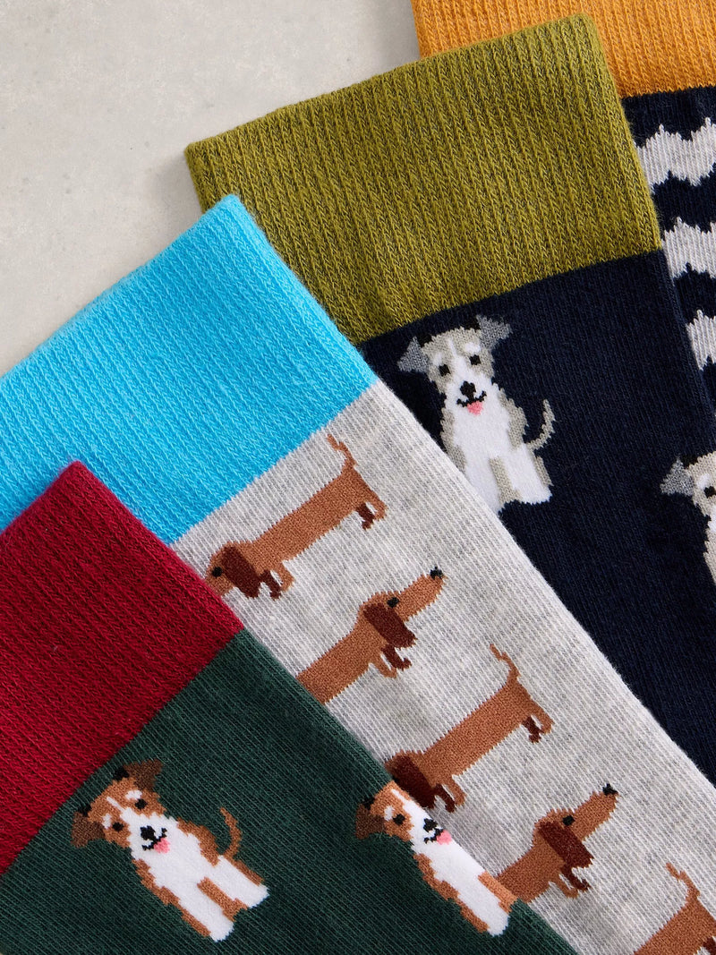 White Stuff dog socks pack of 4 - British product