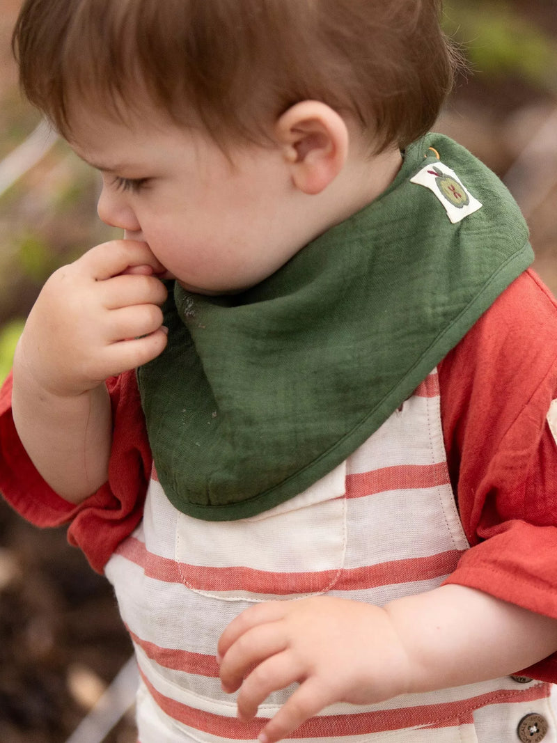 Little Green Radicals baby cotton bib set pack of 3 multi, UK version