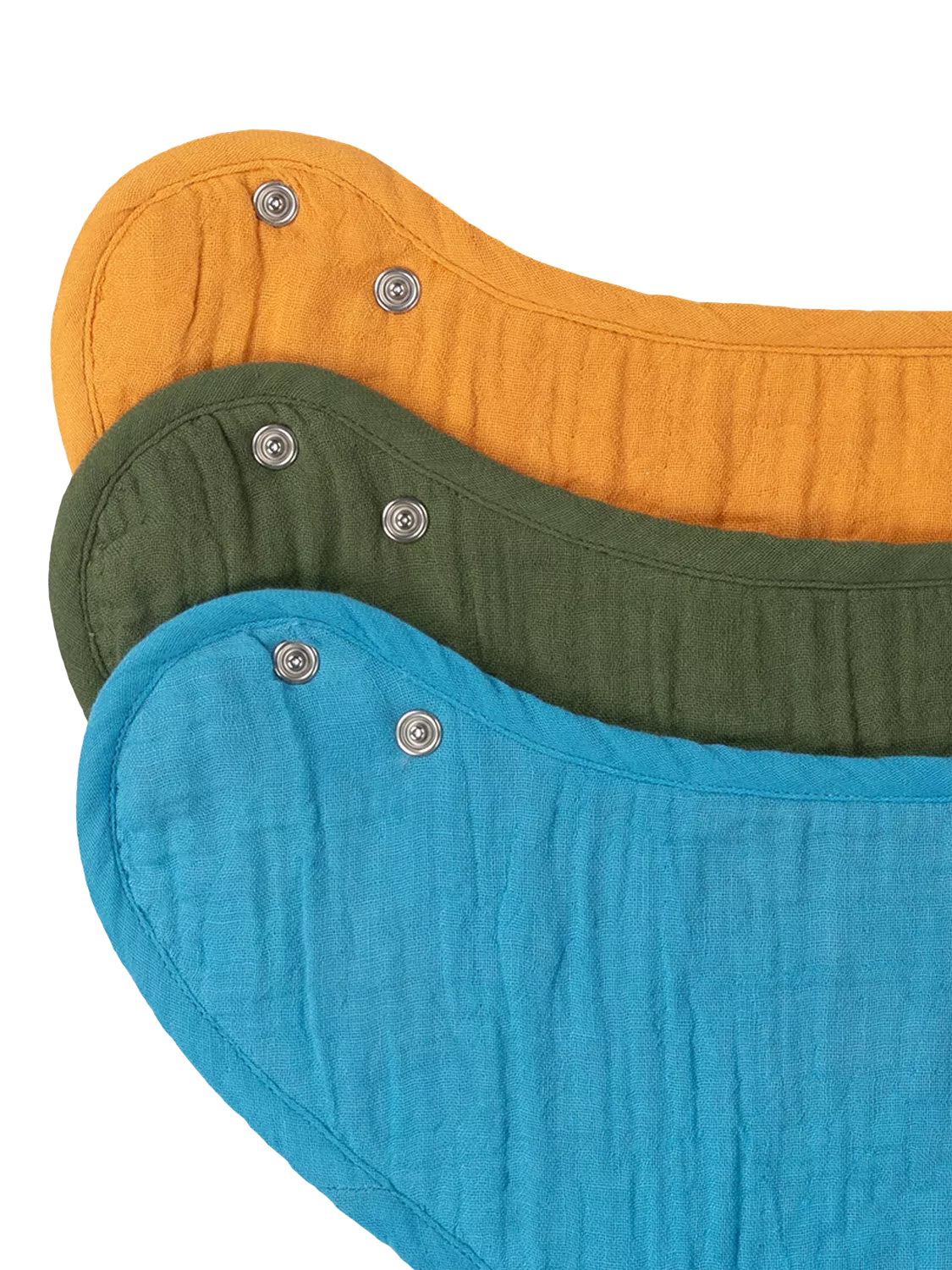 Little Green Radicals baby cotton bib set pack of 3 multi, UK version