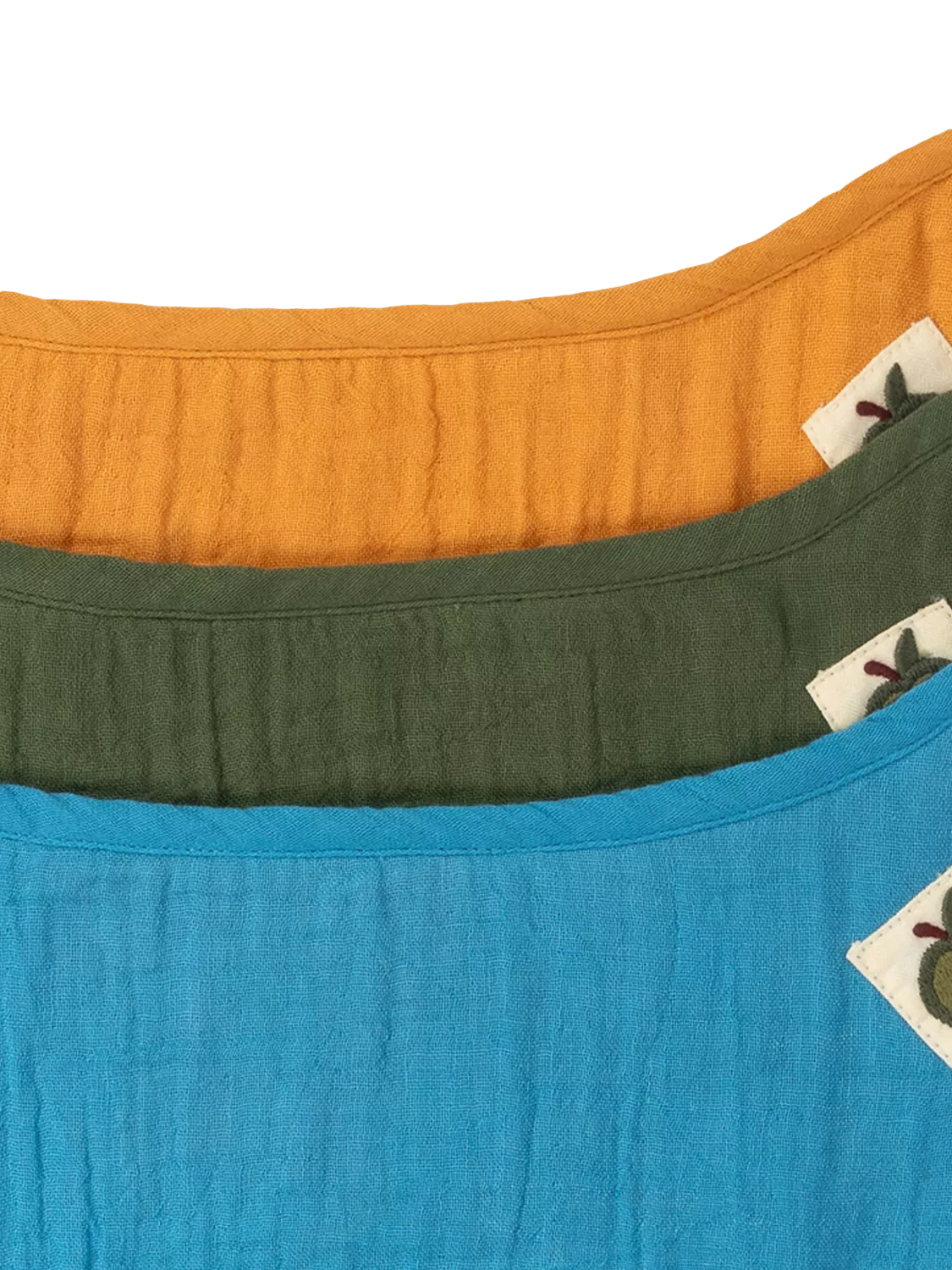 Little Green Radicals baby cotton bib set pack of 3 multi, UK version