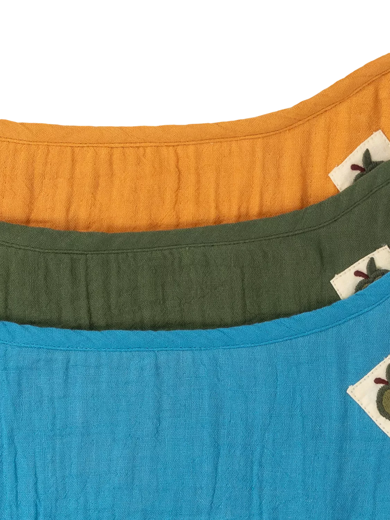 Little Green Radicals baby cotton bib set pack of 3 multi, UK version