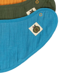 Little Green Radicals baby cotton bib set pack of 3 multi, UK version