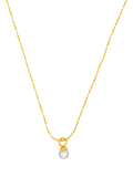 Orelia gold plated pearl collar necklace (British brand)