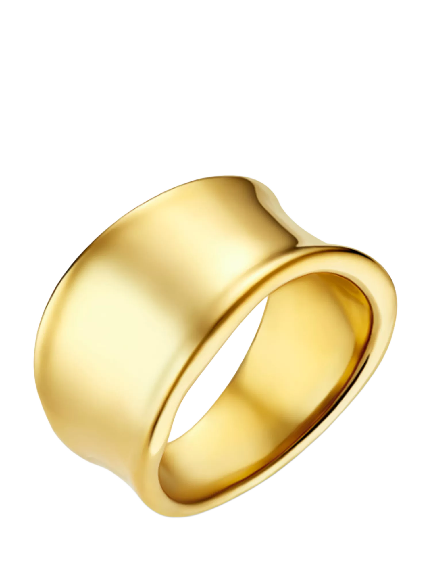 Orelia gold waterproof statement ring UK medium (British brand)