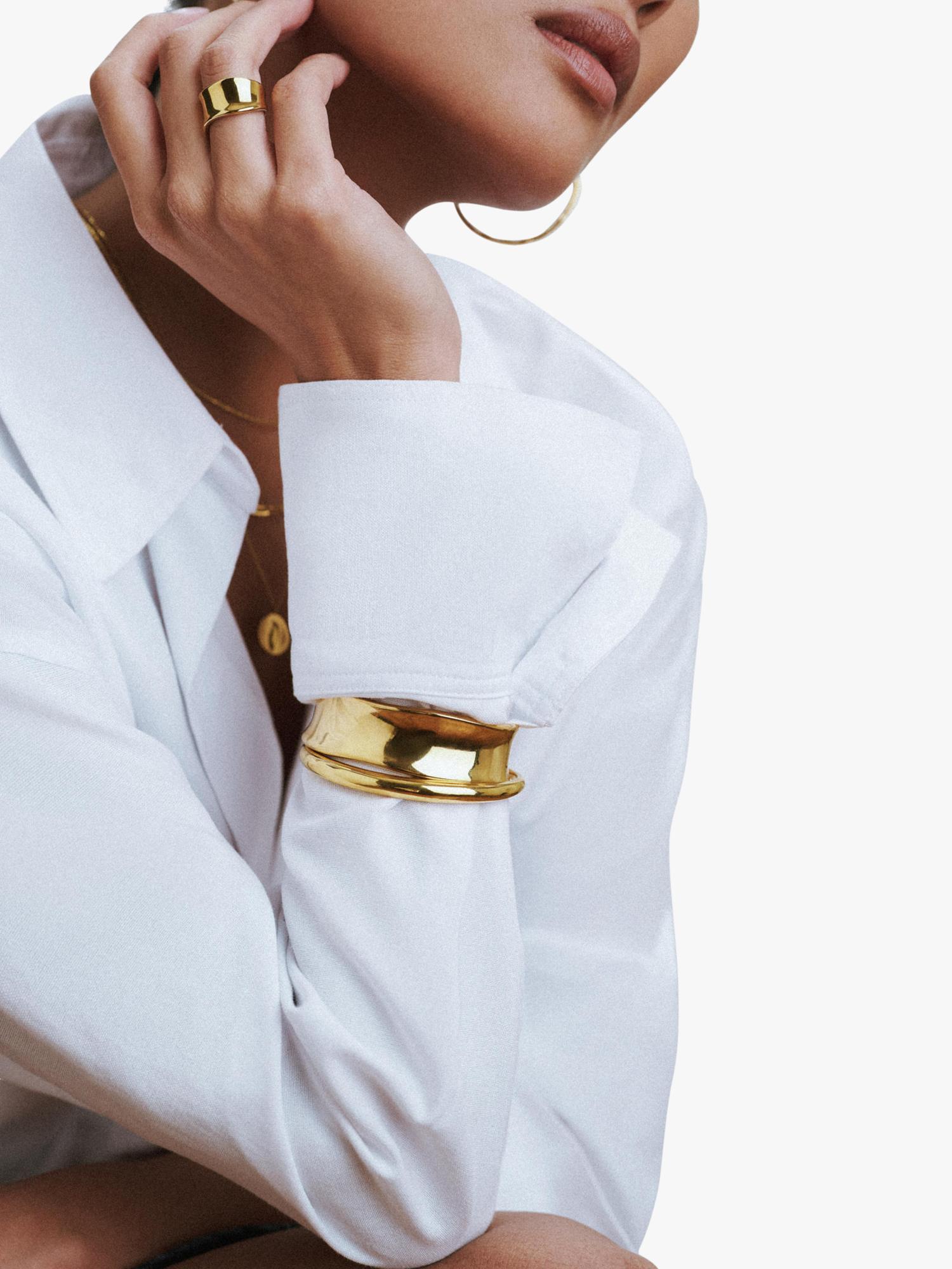 Orelia gold waterproof statement ring UK medium (British brand)
