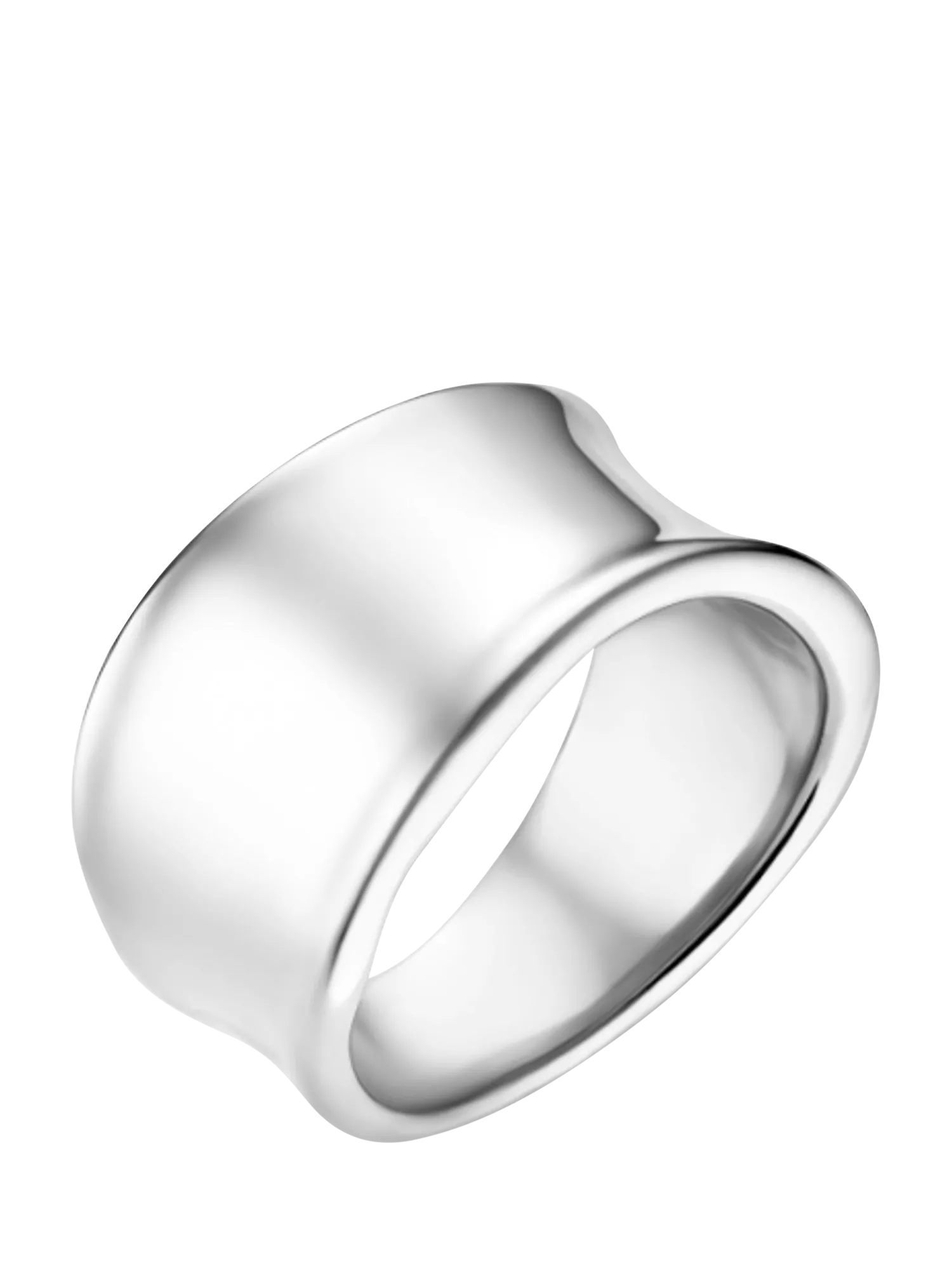 Orelia Waterproof LUXE Statement Molten Ring Gold Stainless Steel Band Ring UK Size Medium