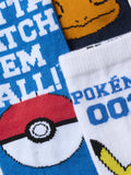 NAME IT Pokemon socks 3-pack navy white blue, UK version