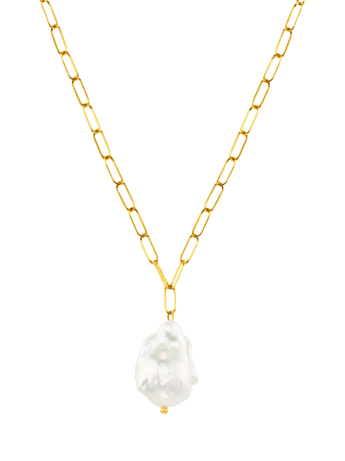 Orelia gold plated pearl pendant necklace (British brand)