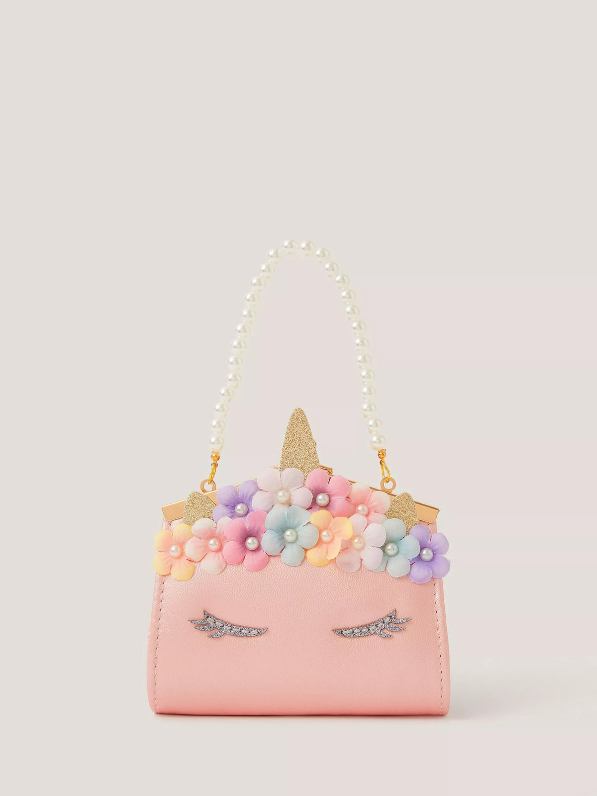 Monsoon Kids Flower Unicorn Clip Bag - British product