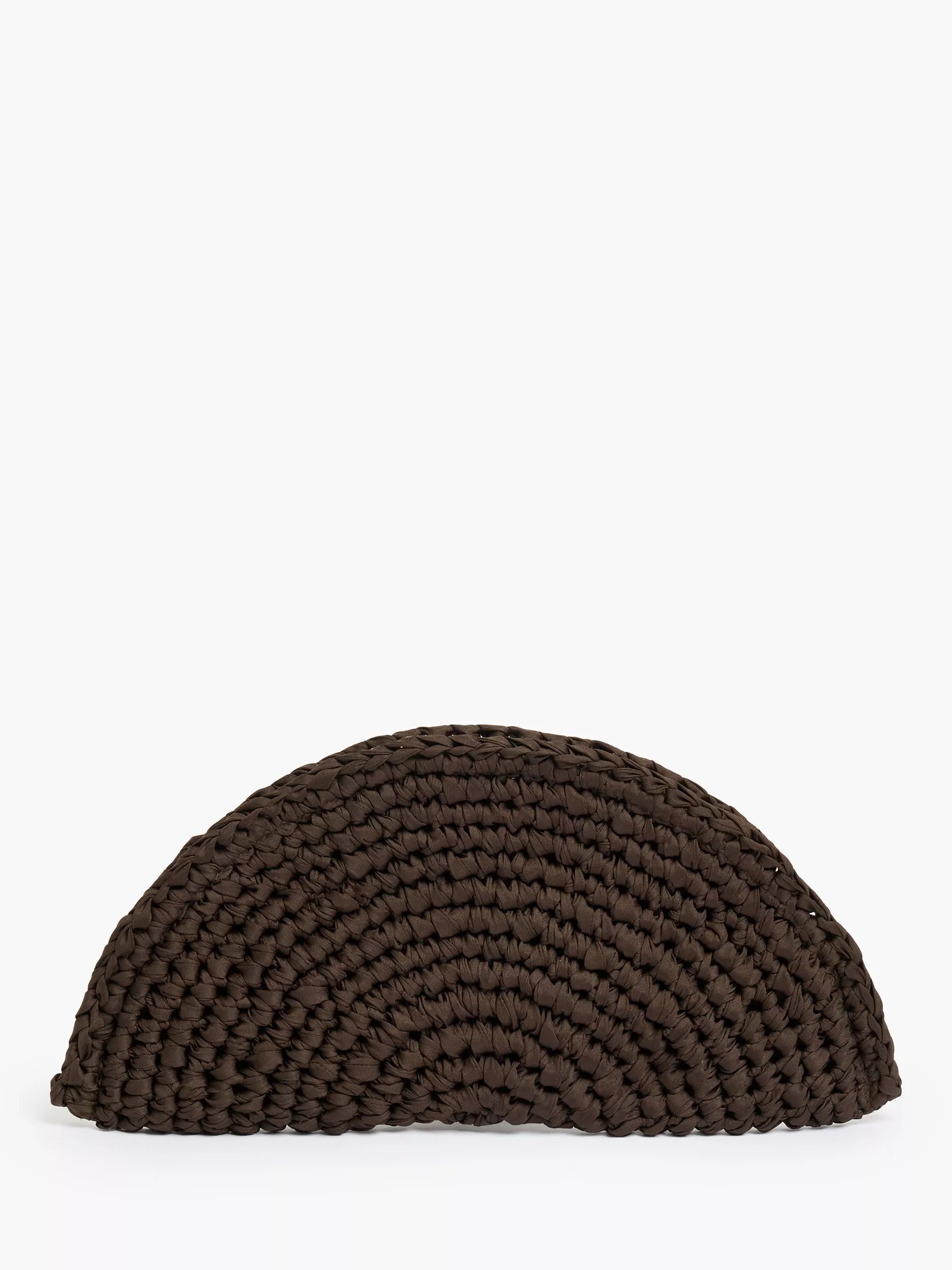 French Connection ribbon crochet clutch bag 18cm width - British product