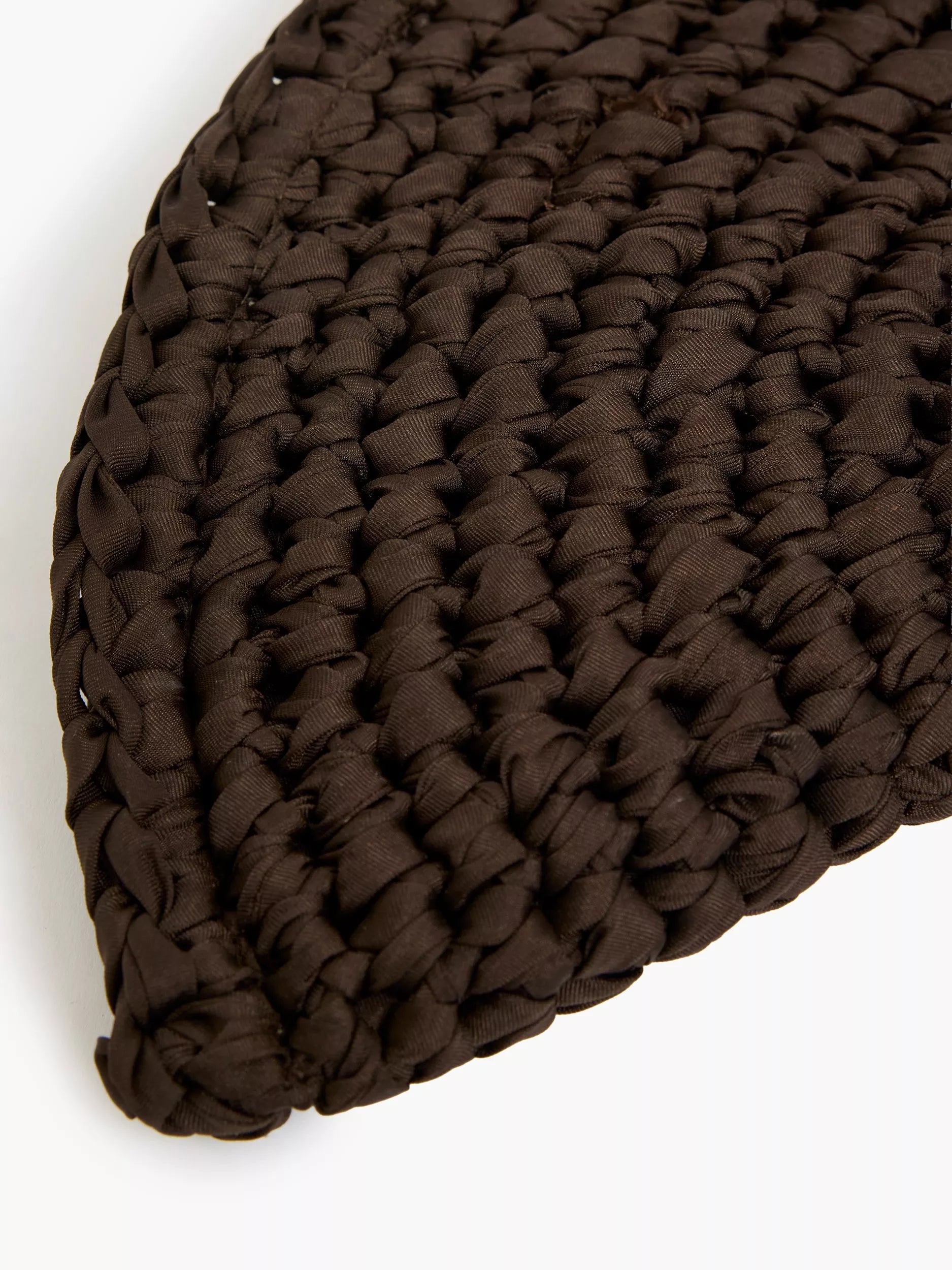 French Connection ribbon crochet clutch bag 18cm width - British product