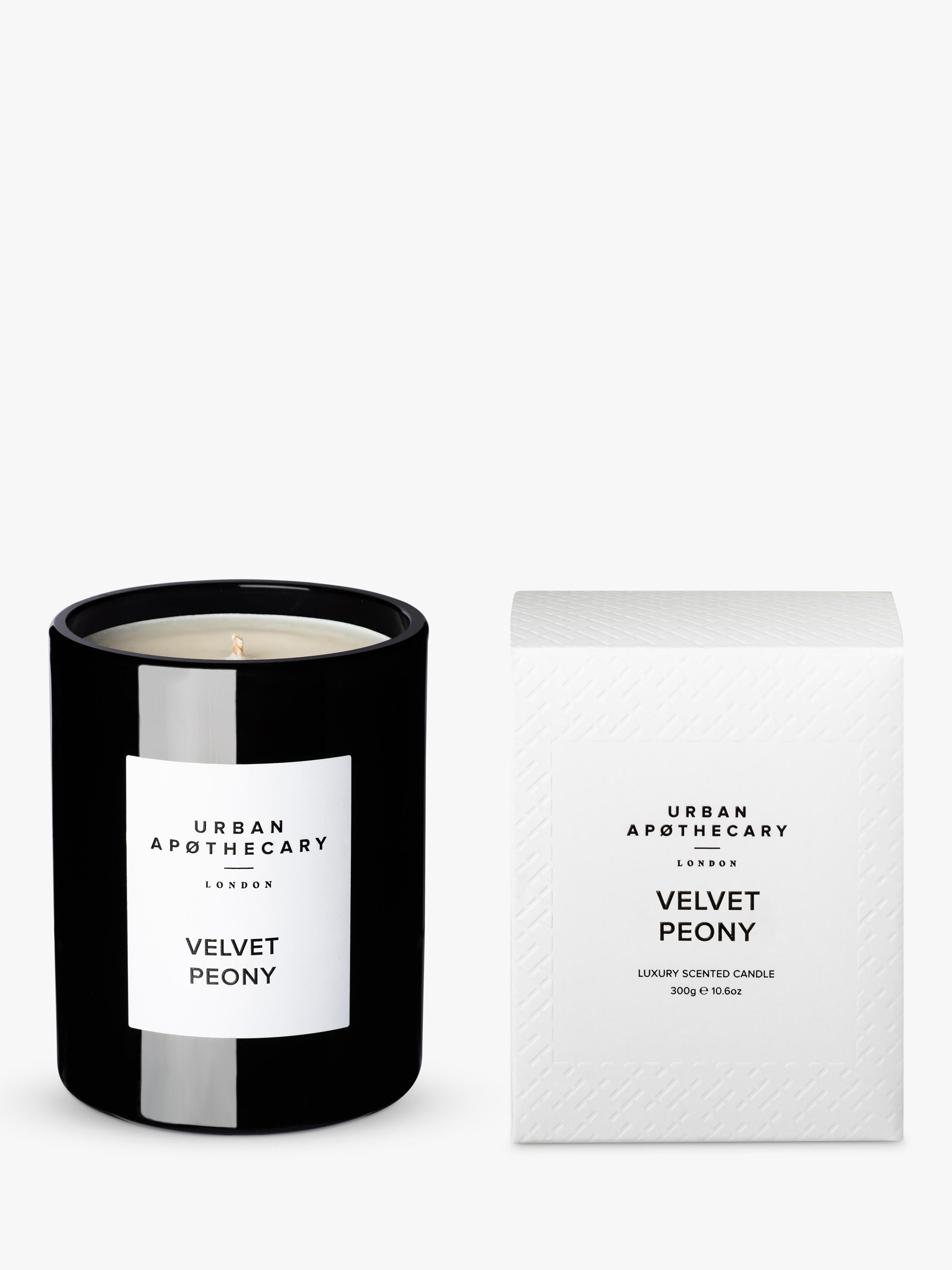 Urban Apothecary Velvet Peony scented candle 300g, UK version