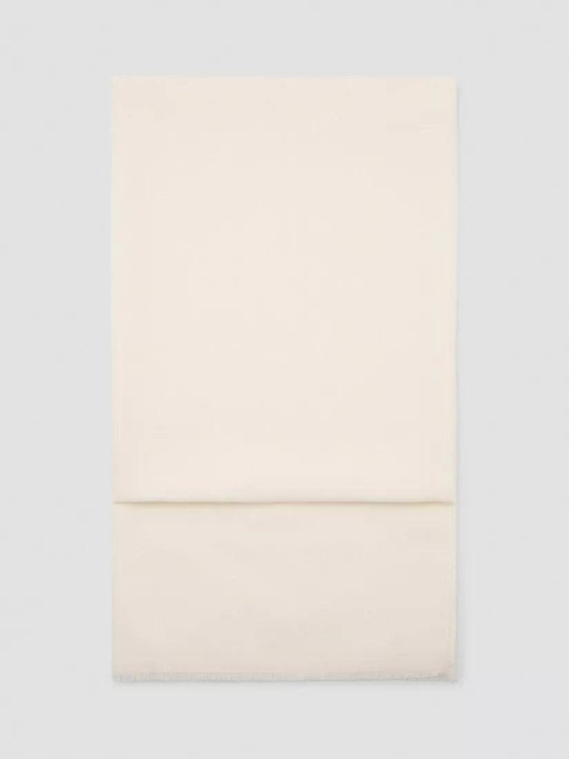 Mango Draped Frayed Trim Scarf, Raw, One Size