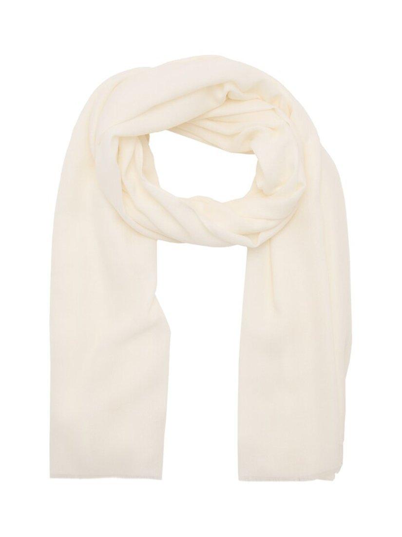 Mango scarf plain frayed trim 90x90cm - British product