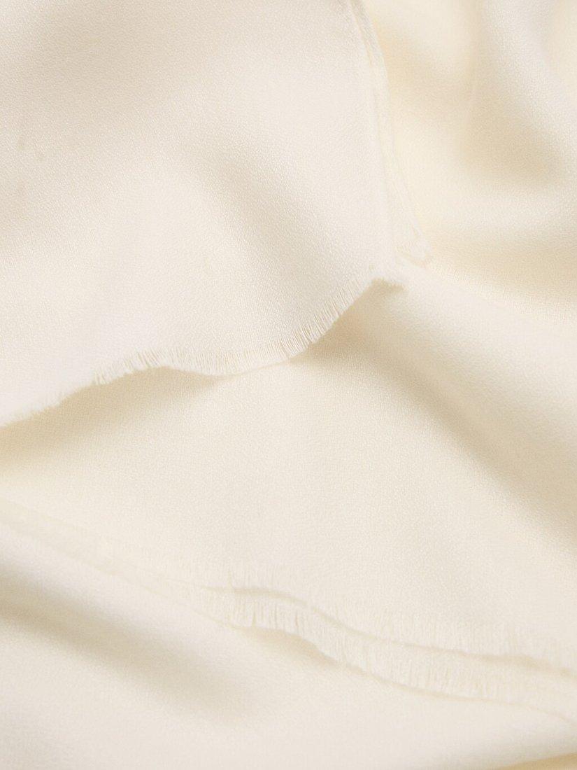 Mango scarf plain frayed trim 90x90cm - British product