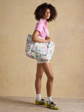 Joules palm print tote bag in multi (British brand)