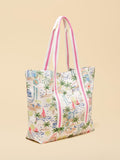 Joules palm print tote bag in multi (British brand)