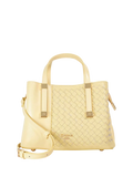 Dune London Dinkydorry textured tote bag lemon (British brand)