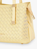 Dune London Dinkydorry textured tote bag lemon (British brand)