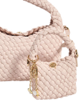Dune London Deliberatexs Woven Bag Charm, Blush