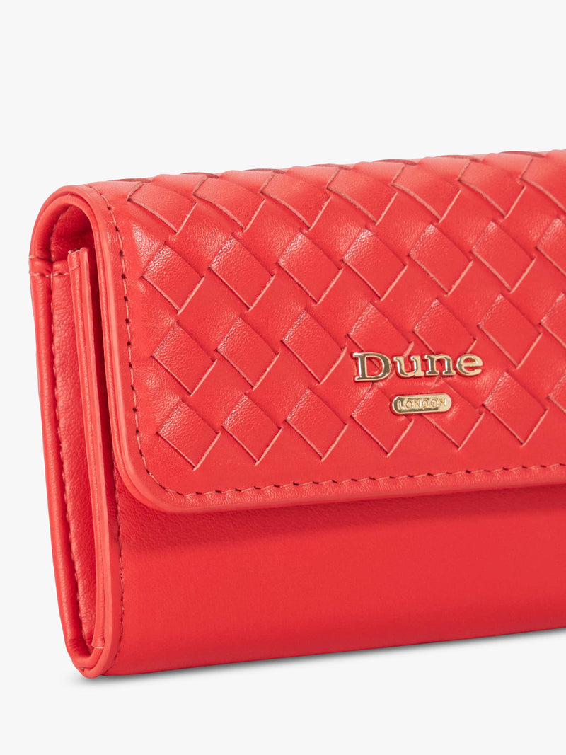 Dune London Kelsey Woven Purse with magnetic closure, imported from the UK