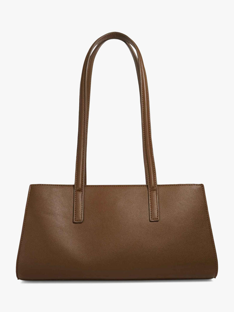Dune London Depend textured panel handbag in brown, UK version