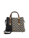 Dune London Dinkydorry textured handbag black white small (British brand)