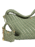 Dune London Deliberatexs Woven Bag Charm, Green