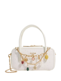 Dune London Song Leather Charm Micro Bag