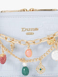 Dune London Song leather charm micro bag, imported from the UK