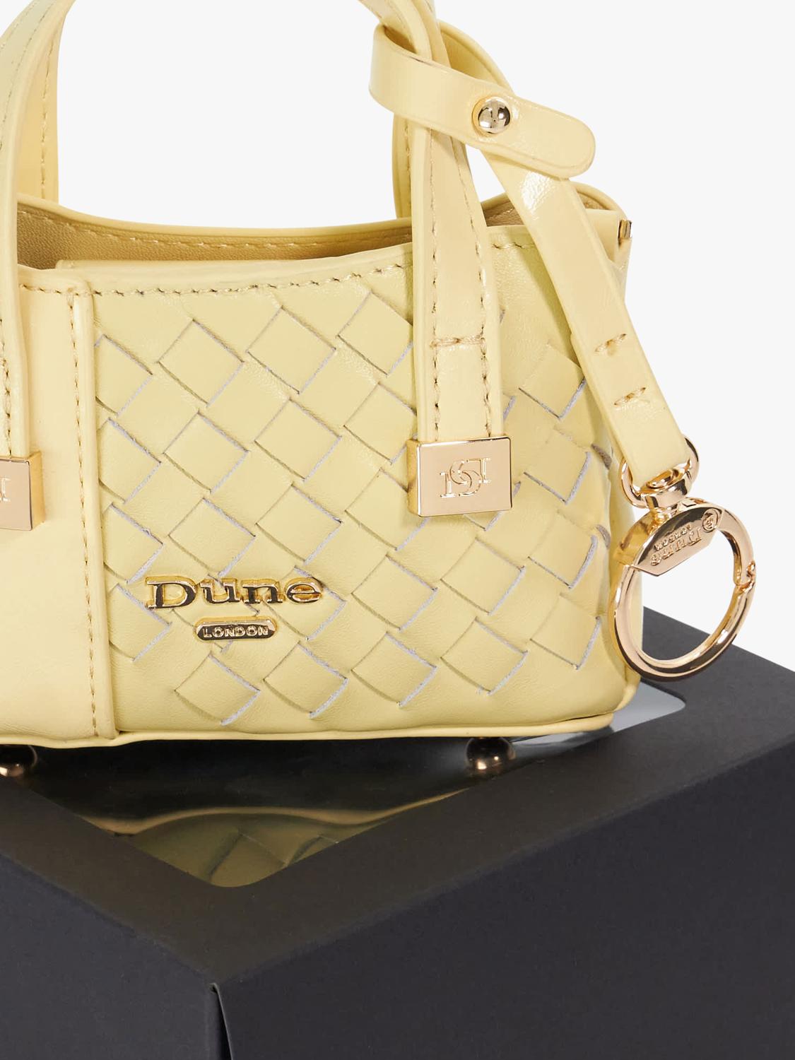 Dune London small Dorry tote bag charm, UK version