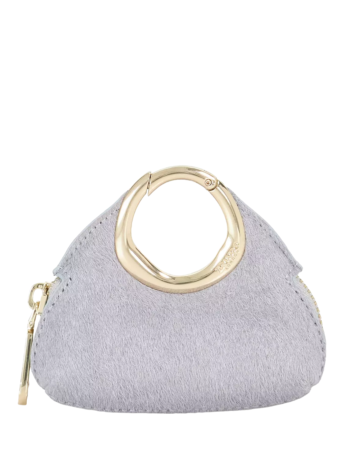 Dune London Spend Mini Circular Detail Bag Charm, Blue