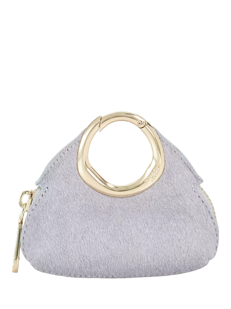 Dune London Spend Mini Circular Detail Bag Charm, Blue
