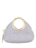 Dune London Spend Mini Circular Detail Bag Charm, Blue