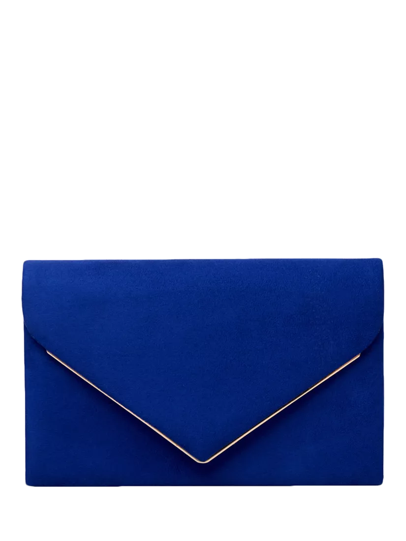 Paradox London Delyssa royal blue clutch bag (British brand)
