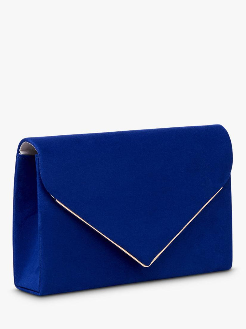 Paradox London Delyssa royal blue clutch bag (British brand)