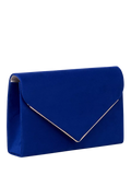 Paradox London Delyssa royal blue clutch bag (British brand)